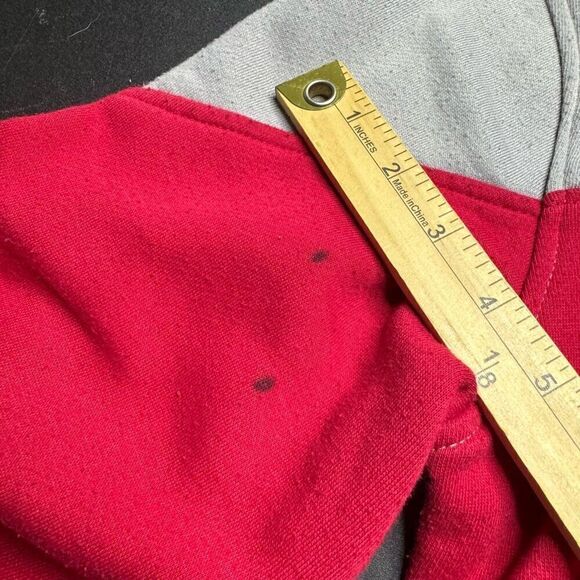 Vintage Tapout Full Zip Hoodie Mens M Red Black Y2K MMA - Picture 6 of 12